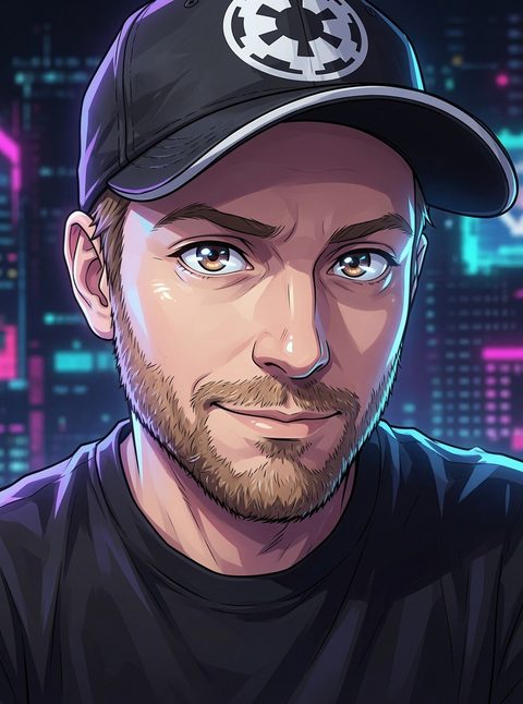 Frank — founder of Hive Sites (cartoon portrait)